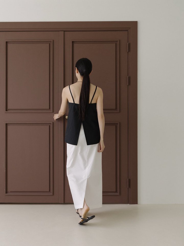Lenoii - Korean Women Fashion - #momslook - Selly Cotton Sleeveless Blouse - 6