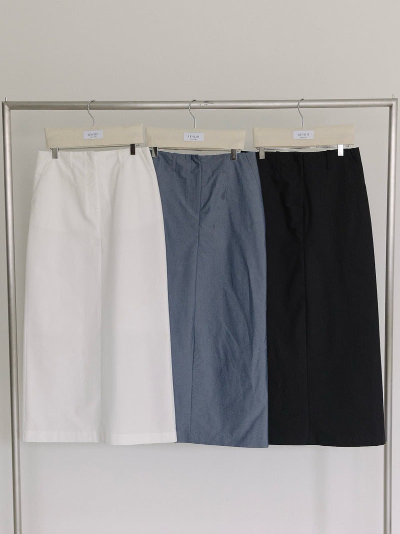 Lenoii - Korean Women Fashion - #momslook - Selly Cotton Maxi Skirt