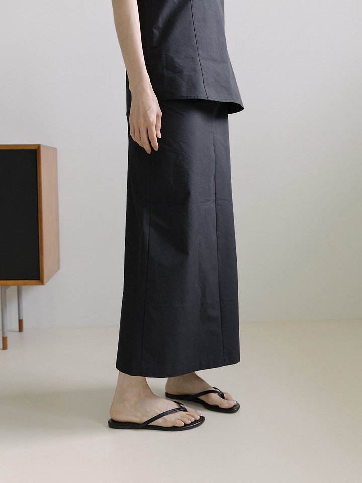 Lenoii - Korean Women Fashion - #momslook - Selly Cotton Maxi Skirt - 5