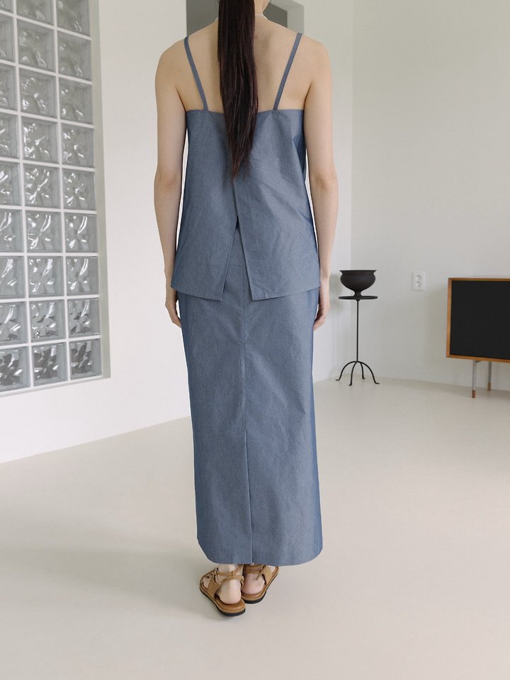Lenoii - Korean Women Fashion - #momslook - Selly Cotton Maxi Skirt - 9