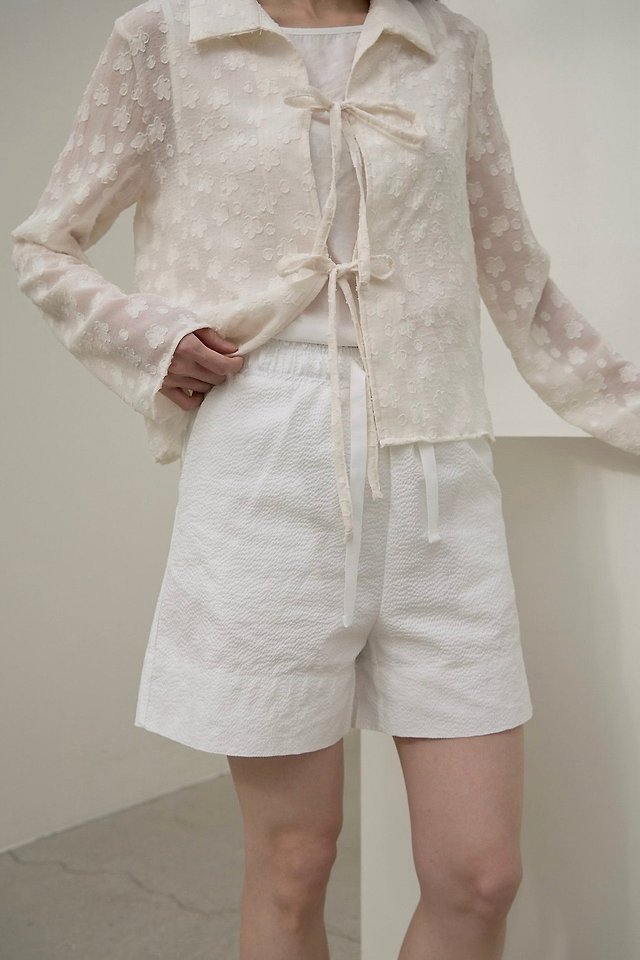 Lenoii - Korean Women Fashion - #momslook - Kona Embossed Shorts - 11