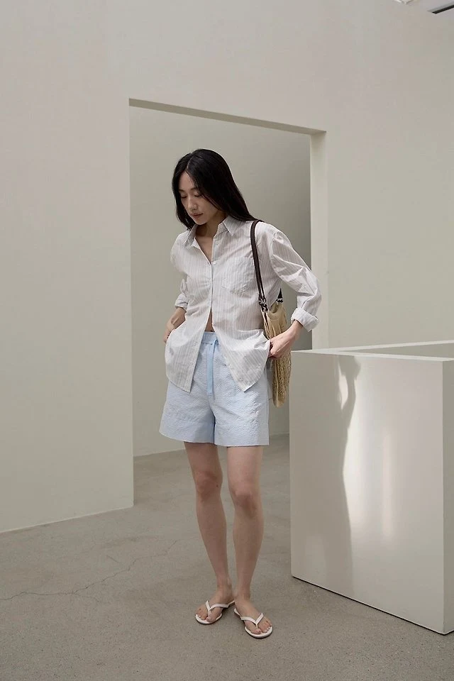 Lenoii - Korean Women Fashion - #momslook - Kona Embossed Shorts - 6