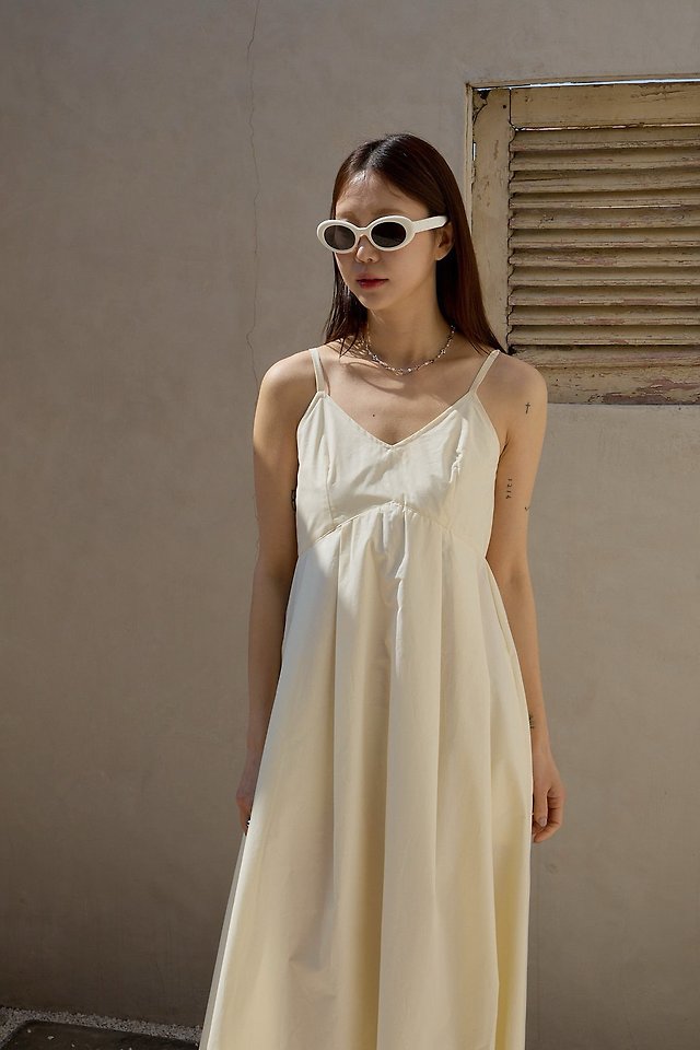 Lenoii - Korean Women Fashion - #momslook - Monet Cotton Long One-piece - 3