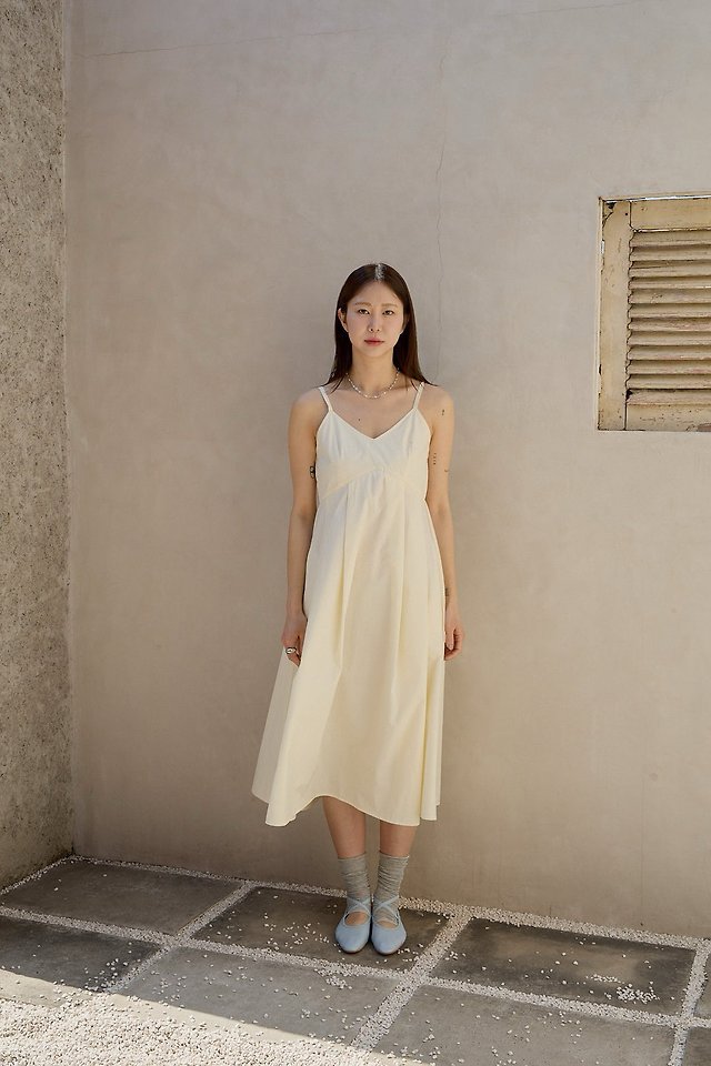 Lenoii - Korean Women Fashion - #momslook - Monet Cotton Long One-piece - 4