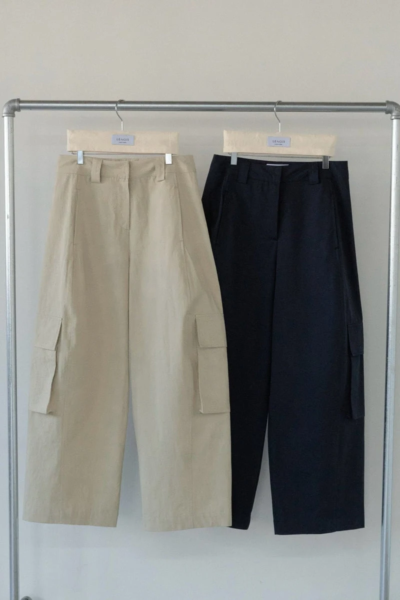 Lenoii - Korean Women Fashion - #momslook - Harry Cargo Wide Pants
