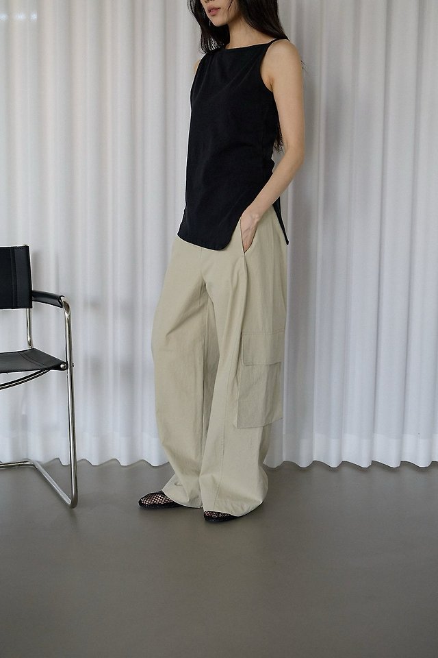 Lenoii - Korean Women Fashion - #momslook - Harry Cargo Wide Pants - 2