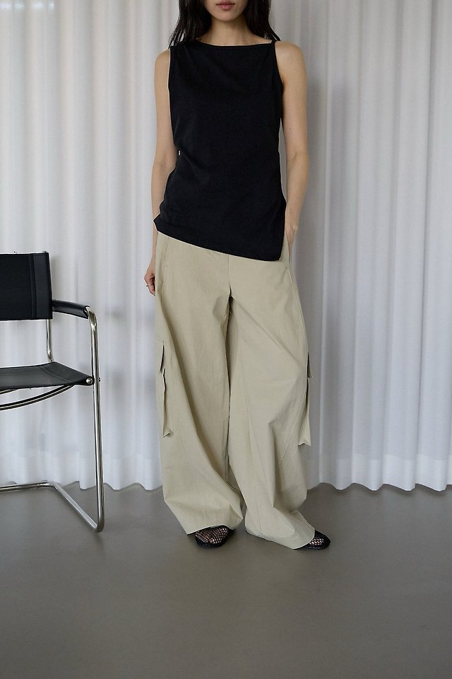 Lenoii - Korean Women Fashion - #momslook - Harry Cargo Wide Pants - 3