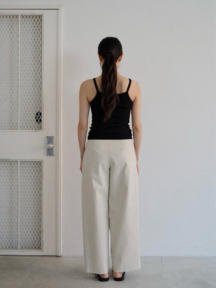 Lenoii - Korean Women Fashion - #momslook - Back-Off Ribbed Sleeveless Top - 12