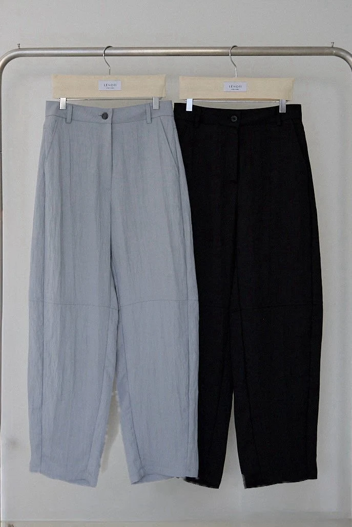 Lenoii - Korean Women Fashion - #momslook - Port Loose Barrel Pants