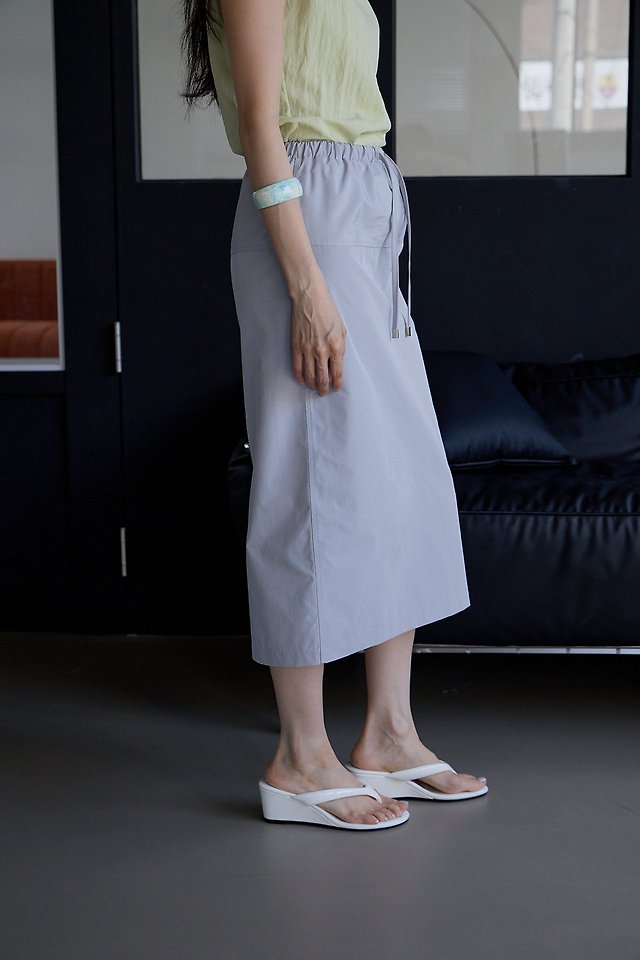 Lenoii - Korean Women Fashion - #momslook - Anco Banding Midi Skirt - 10