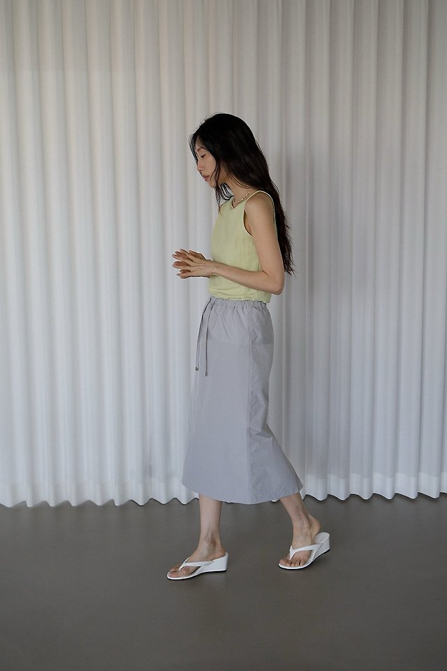 Lenoii - Korean Women Fashion - #momslook - Anco Banding Midi Skirt - 12