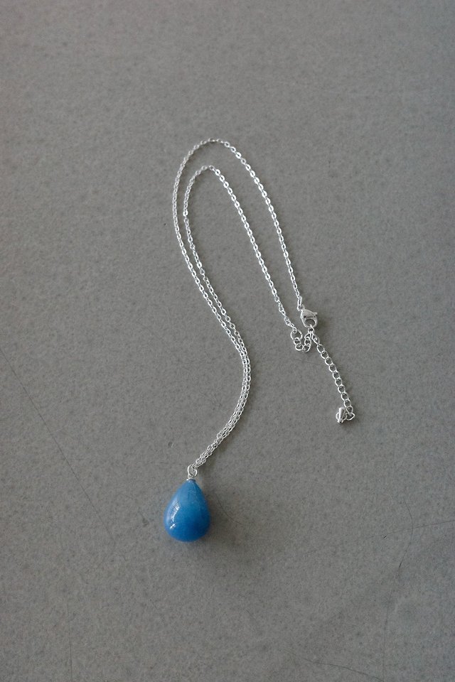 Lenoii - Korean Women Fashion - #momslook - La Villa Natural Stone Silver-Plated Chain Necklace - 8