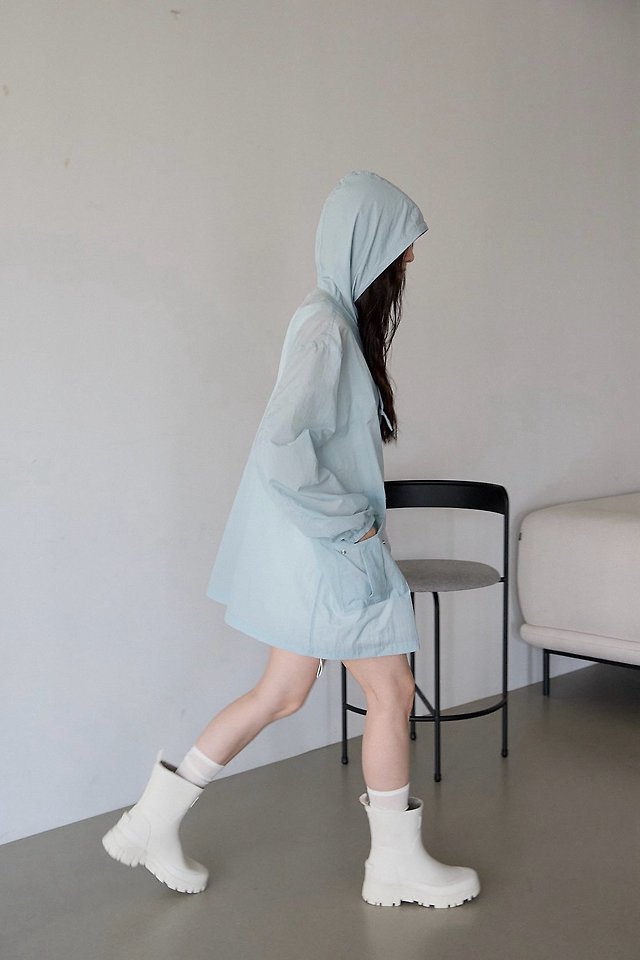 Lenoii - Korean Women Fashion - #momslook - Stay Windbreaker Hooded Jumper - 2