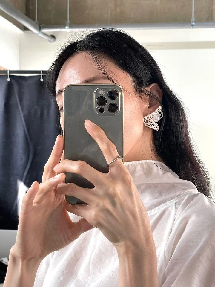 Lenoii - Korean Women Fashion - #momslook - Camellia Earrings - 9