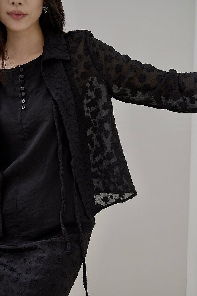 Lenoii - Korean Women Fashion - #momslook - Blossom Blouse Cardigan - 11