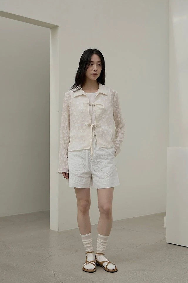 Lenoii - Korean Women Fashion - #womensfashion - Blossom Blouse Cardigan - 4