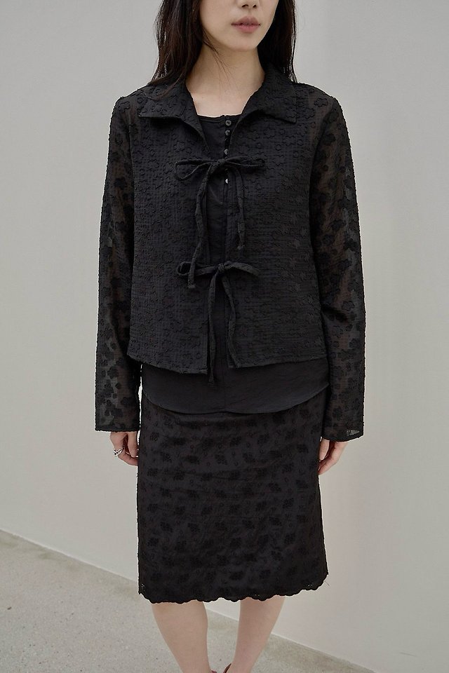 Lenoii - Korean Women Fashion - #momslook - Blossom Blouse Cardigan - 8