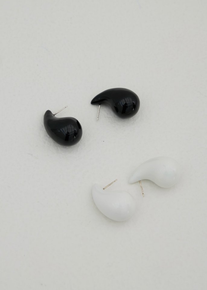 Lenoii - Korean Women Fashion - #momslook - Melange Drop Earrings - 6