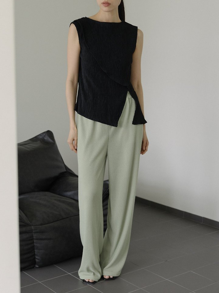Lenoii - Korean Women Fashion - #pursuepretty - Wave Pleated Blouse - 11