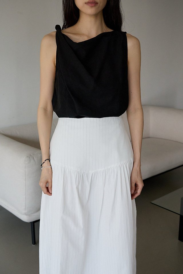 Lenoii - Korean Women Fashion - #pursuepretty - Lily Asymmetric Twist Blouse - 10