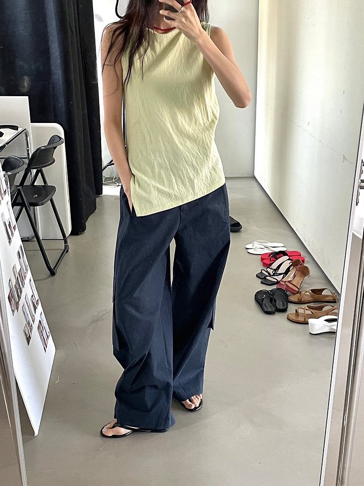 Lenoii - Korean Women Fashion - #pursuepretty - Harry Cargo Wide Pants - 7