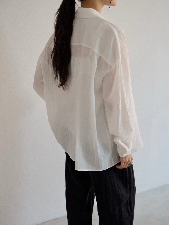 Lenoii - Korean Women Fashion - #pursuepretty - Ample Shirt Sleeveless Set - 12