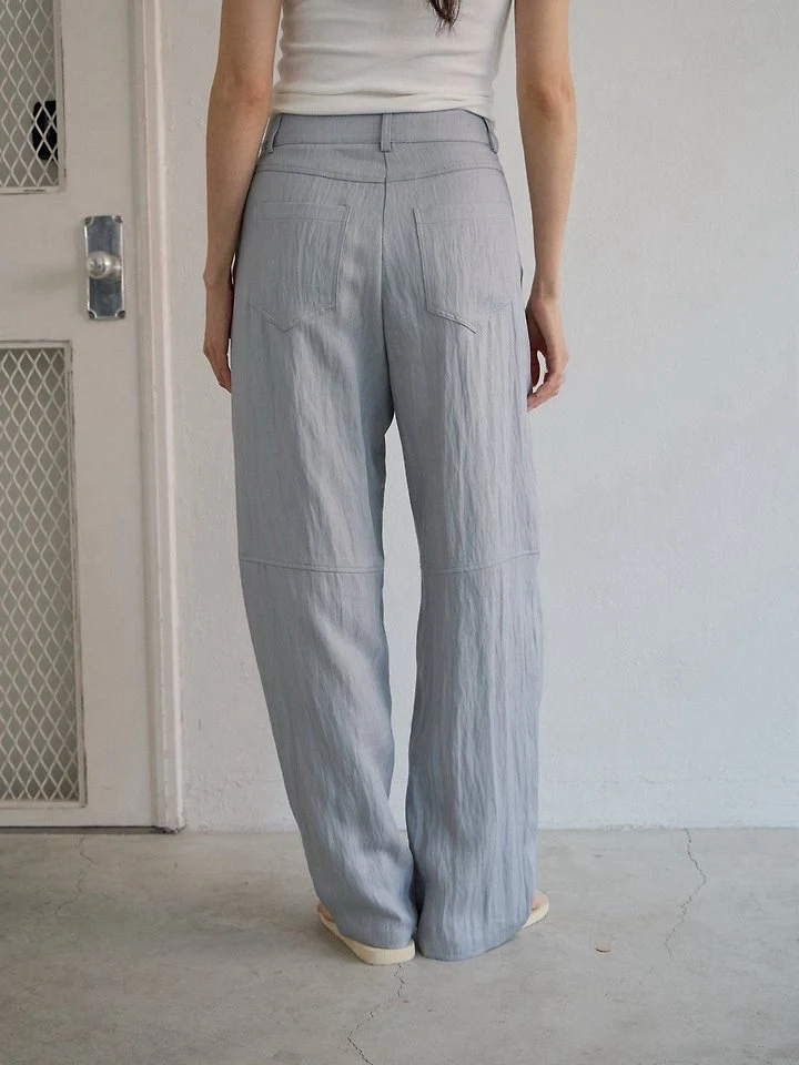 Lenoii - Korean Women Fashion - #restrostyle - Port Loose Barrel Pants - 6