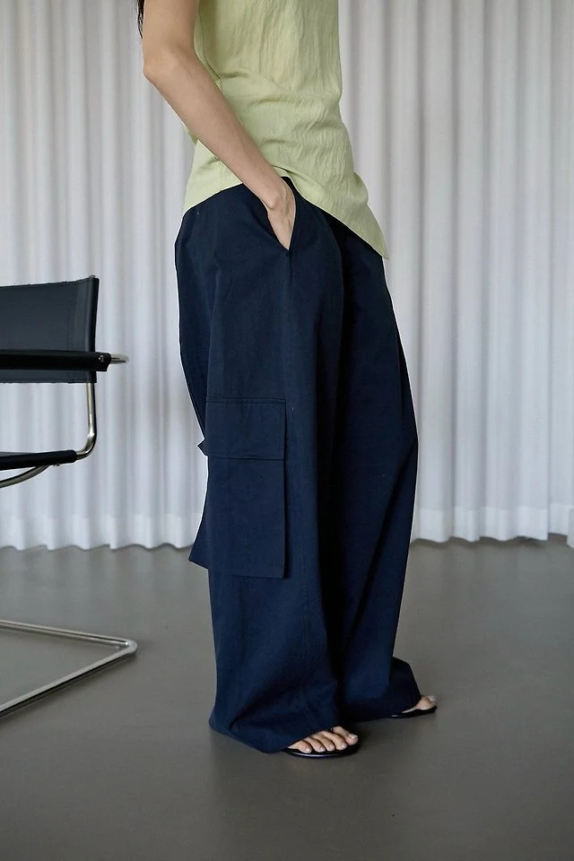 Lenoii - Korean Women Fashion - #romanticstyle - Harry Cargo Wide Pants - 9