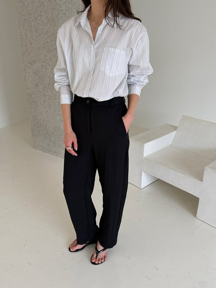 Lenoii - Korean Women Fashion - #shopsmall - Port Loose Barrel Pants - 8