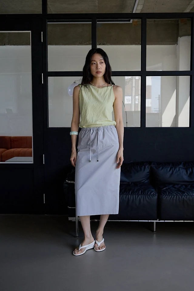 Lenoii - Korean Women Fashion - #shopsmall - Anco Banding Midi Skirt - 7
