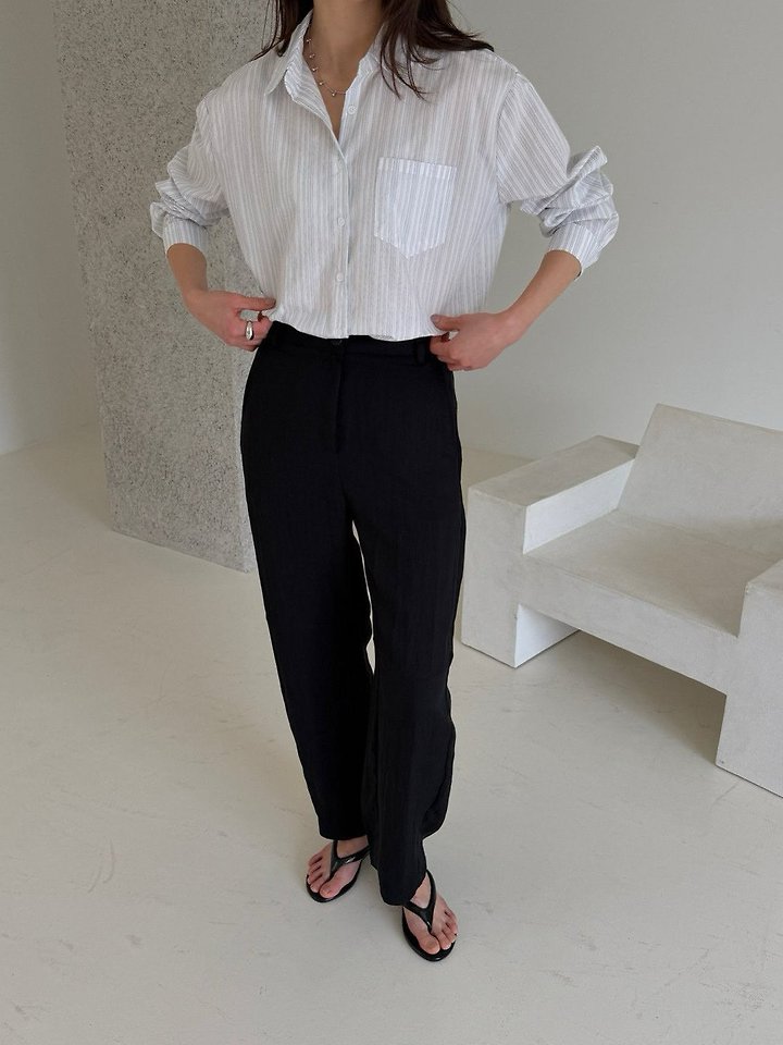 Lenoii - Korean Women Fashion - #thelittlethings - Port Loose Barrel Pants - 10
