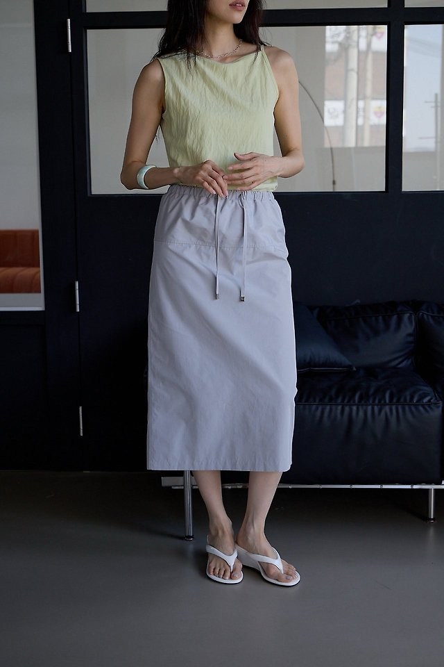 Lenoii - Korean Women Fashion - #thelittlethings - Anco Banding Midi Skirt - 9