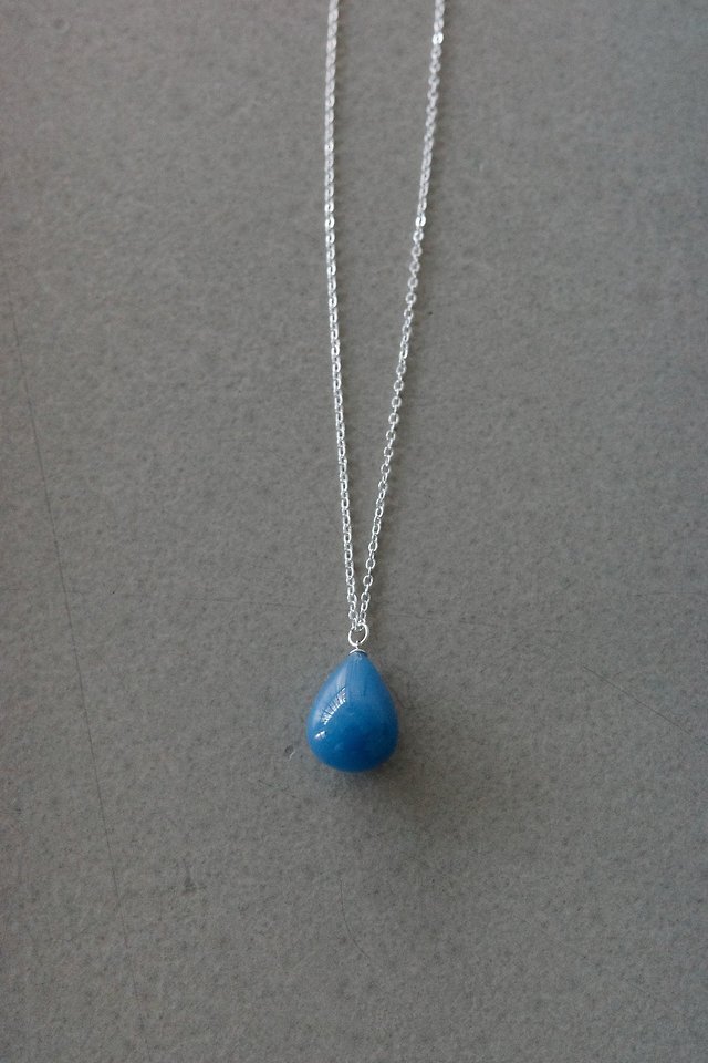 Lenoii - Korean Women Fashion - #thelittlethings - La Villa Natural Stone Silver-Plated Chain Necklace - 5