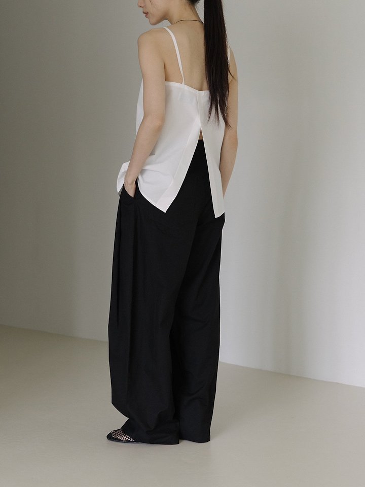 Lenoii - Korean Women Fashion - #vintageinspired - Mono Tuck Cotton Pants - 10