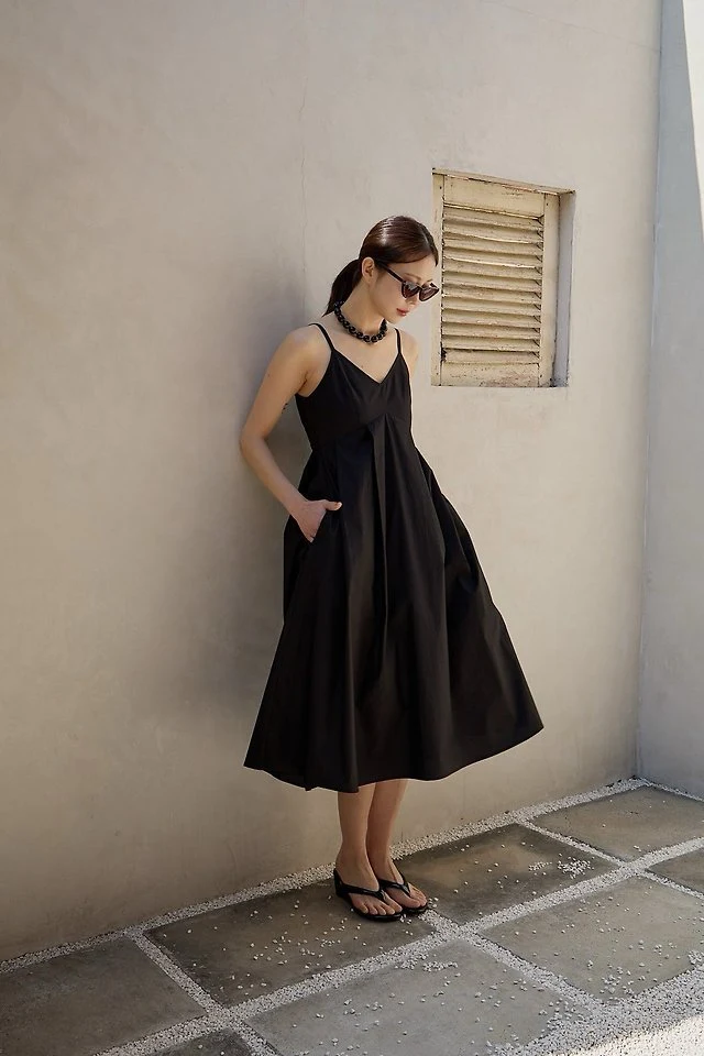 Lenoii - Korean Women Fashion - #vintageinspired - Monet Cotton Long One-piece - 7