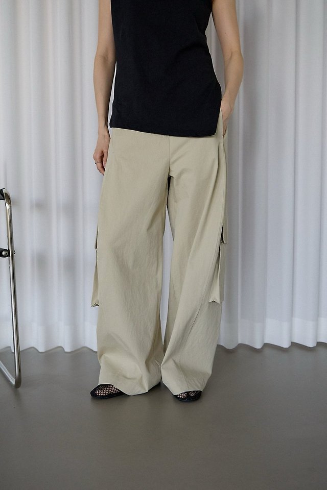 Lenoii - Korean Women Fashion - #vintageinspired - Harry Cargo Wide Pants - 5