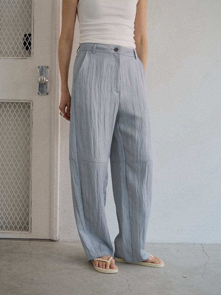 Lenoii - Korean Women Fashion - #vintageinspired - Port Loose Barrel Pants - 3