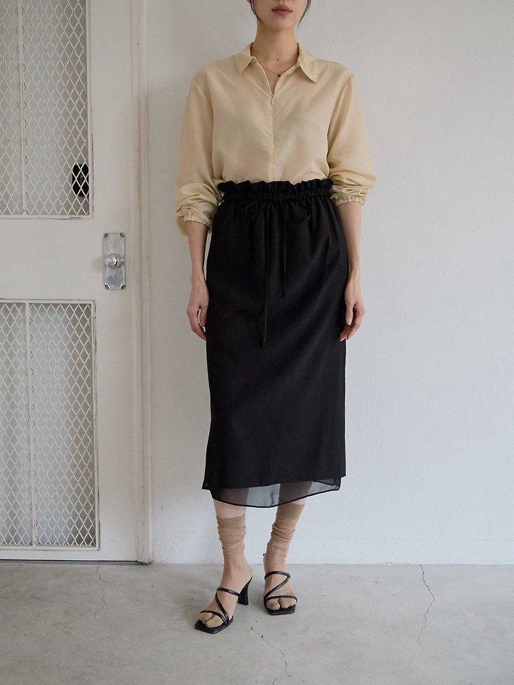 Lenoii - Korean Women Fashion - #vintageinspired - Ive Banding Skirt - 9