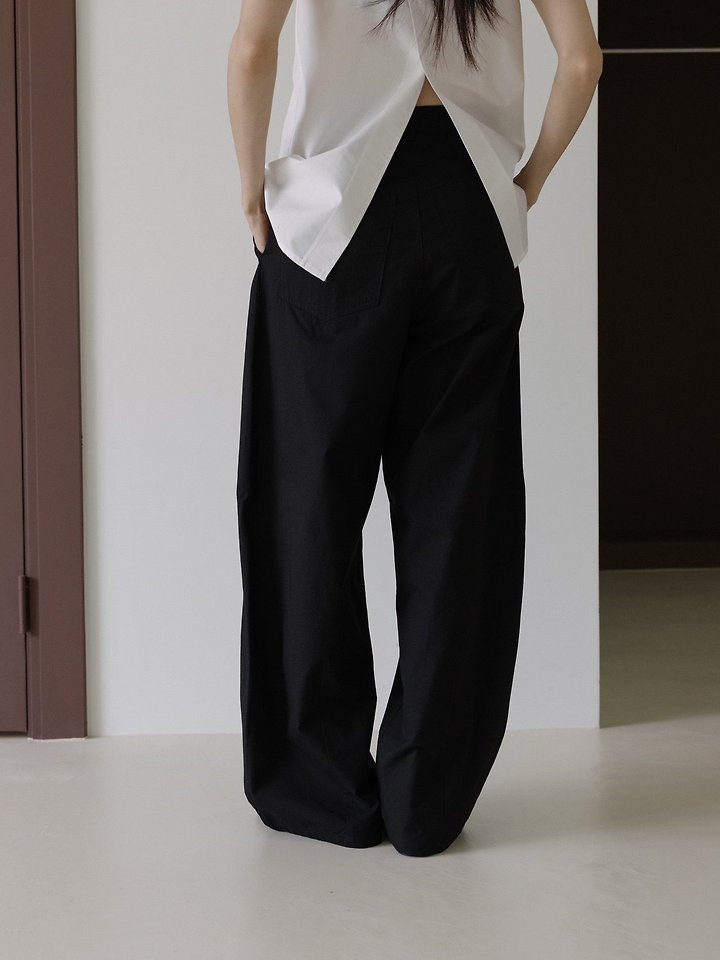 Lenoii - Korean Women Fashion - #vintagekidsstyle - Mono Tuck Cotton Pants - 11