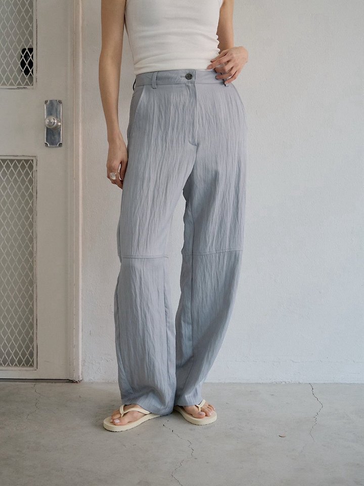 Lenoii - Korean Women Fashion - #vintageinspired - Port Loose Barrel Pants - 4