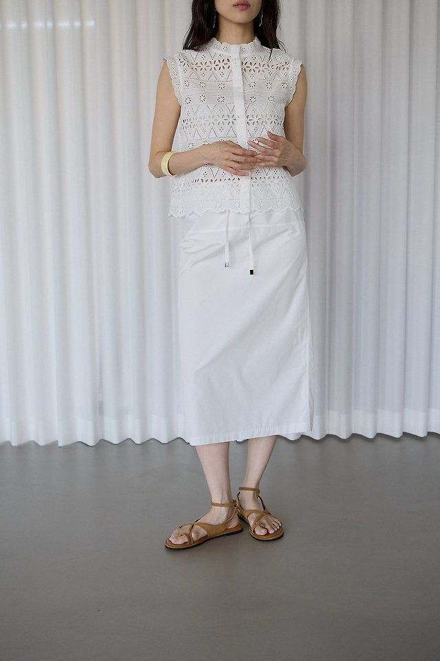 Lenoii - Korean Women Fashion - #vintagekidsstyle - Anco Banding Midi Skirt - 3