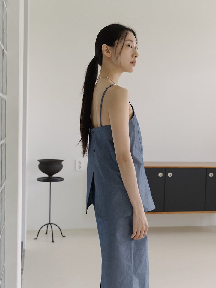 Lenoii - Korean Women Fashion - #womensfashion - Selly Cotton Sleeveless Blouse - 11