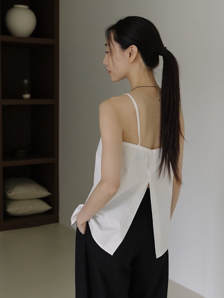 Lenoii - Korean Women Fashion - #womensfashion - Selly Cotton Sleeveless Blouse - 3