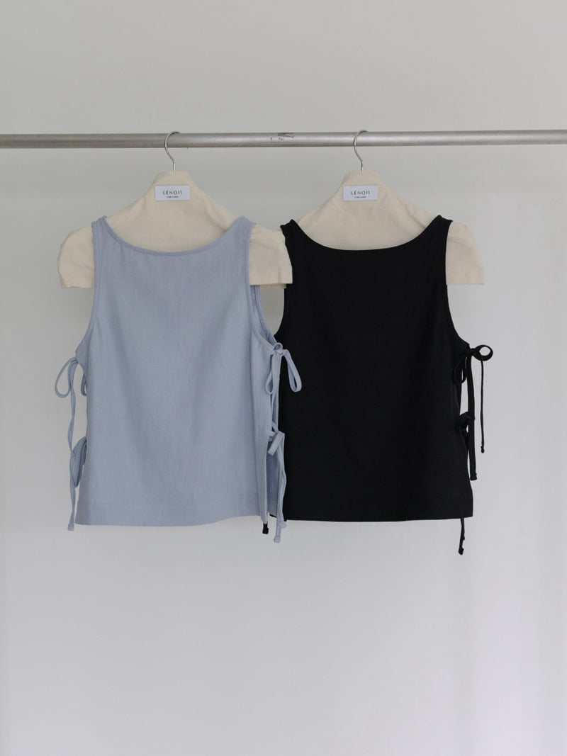 Lenoii - Korean Women Fashion - #womensfashion - Venice Linen Strap Blouse