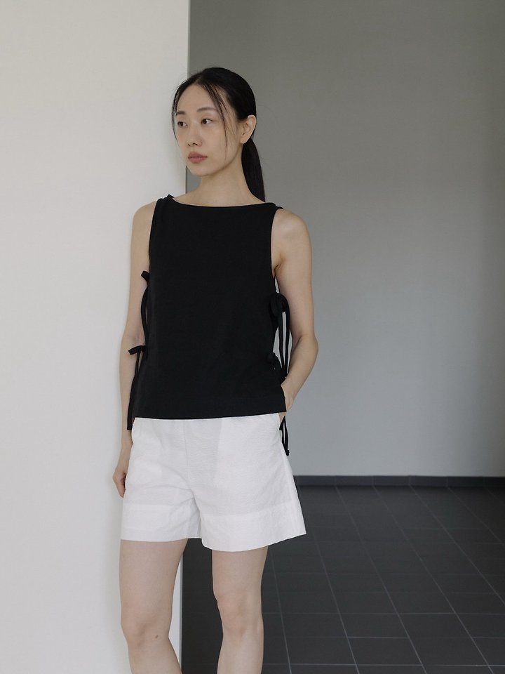 Lenoii - Korean Women Fashion - #womensfashion - Venice Linen Strap Blouse - 11