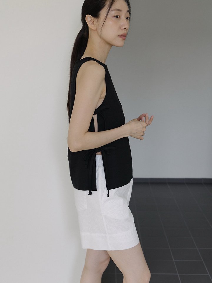 Lenoii - Korean Women Fashion - #womensfashion - Venice Linen Strap Blouse - 7