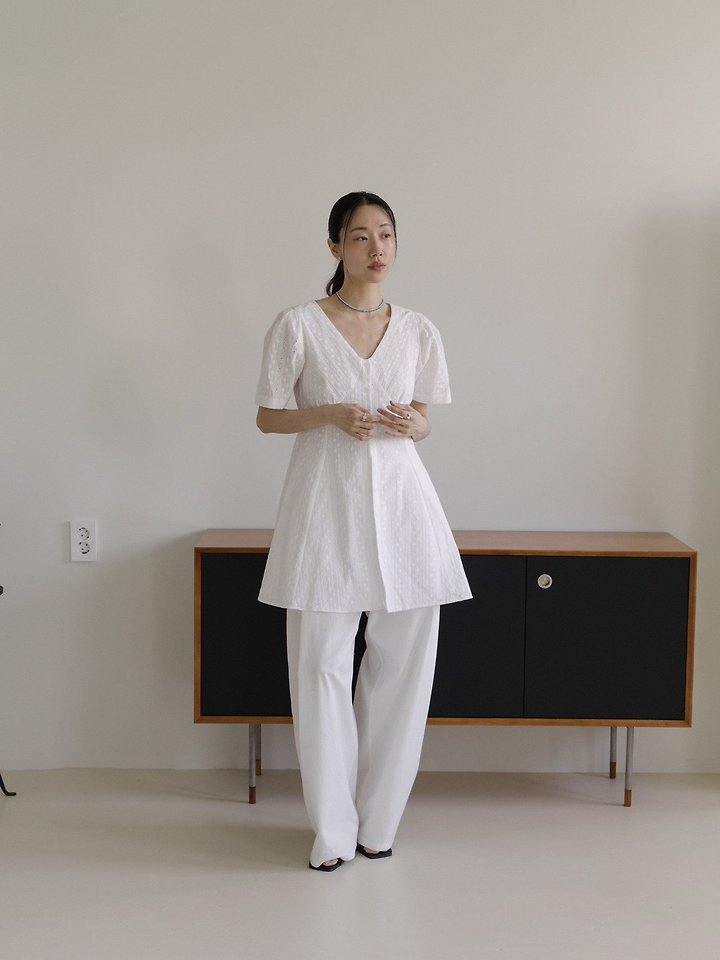 Lenoii - Korean Women Fashion - #womensfashion - Fran Embroidered One-piece - 2