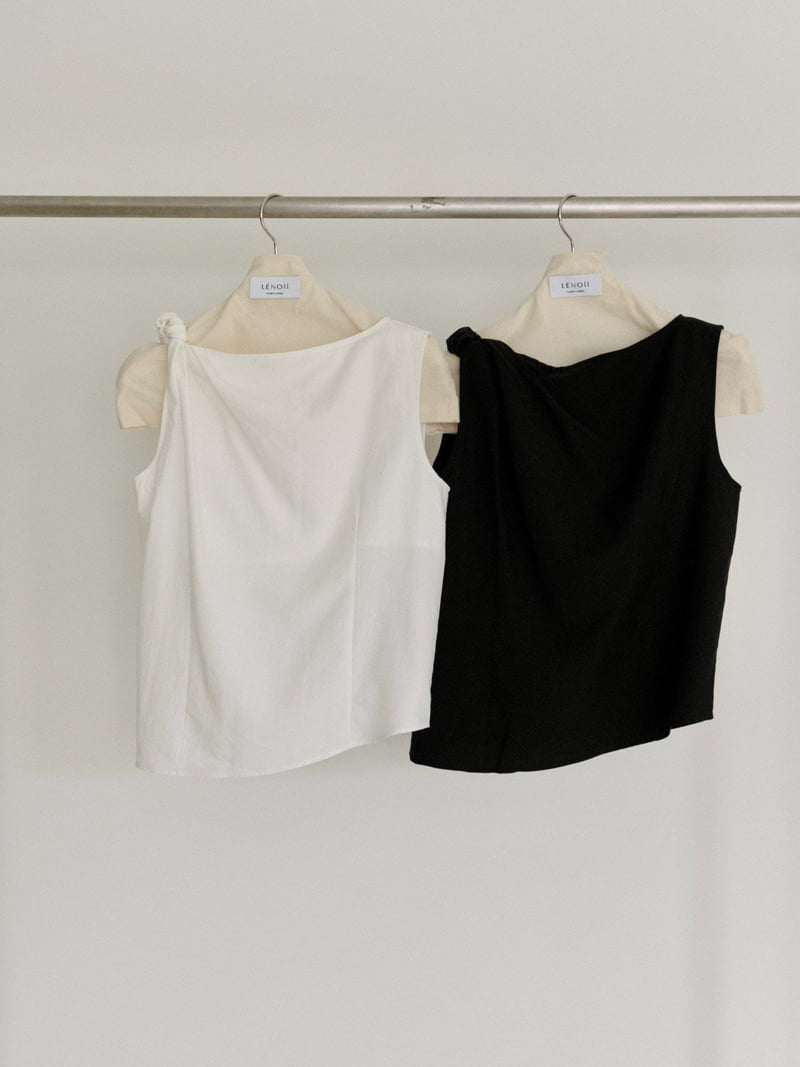 Lenoii - Korean Women Fashion - #womensfashion - Lily Asymmetric Twist Blouse