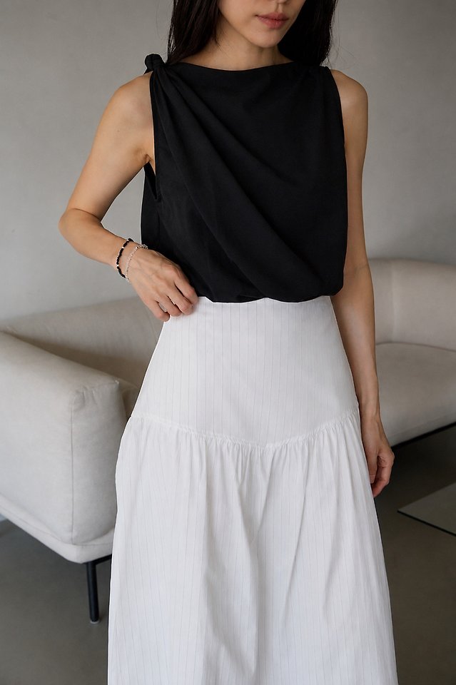 Lenoii - Korean Women Fashion - #womensfashion - Lily Asymmetric Twist Blouse - 7