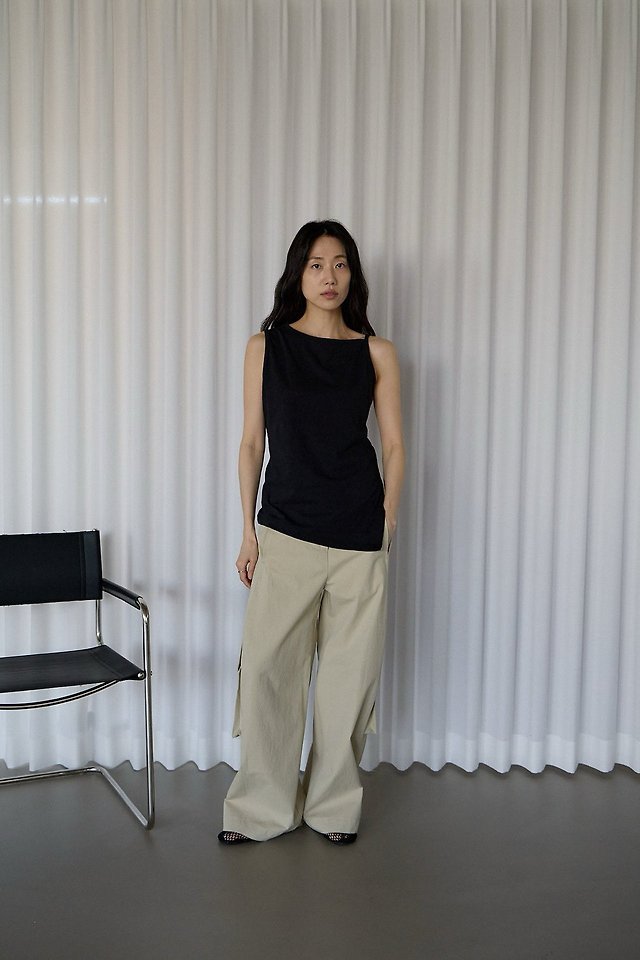 Lenoii - Korean Women Fashion - #momslook - Harry Cargo Wide Pants - 4